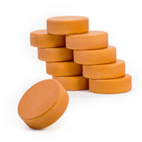 Hockey Puck Orange Heavy Weight 10-Pack